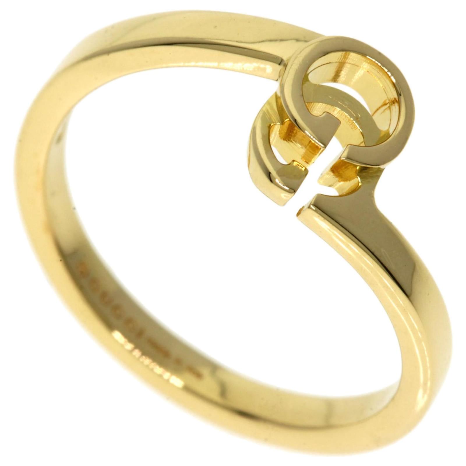 Bague Gucci GG Running #6 en or jaune 18K Joli Closet