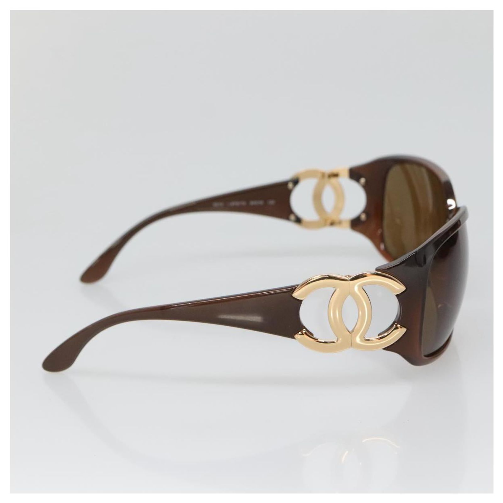 CHANEL Sunglasses Plastic Brown CC Auth hk2960V ref  display picture 1