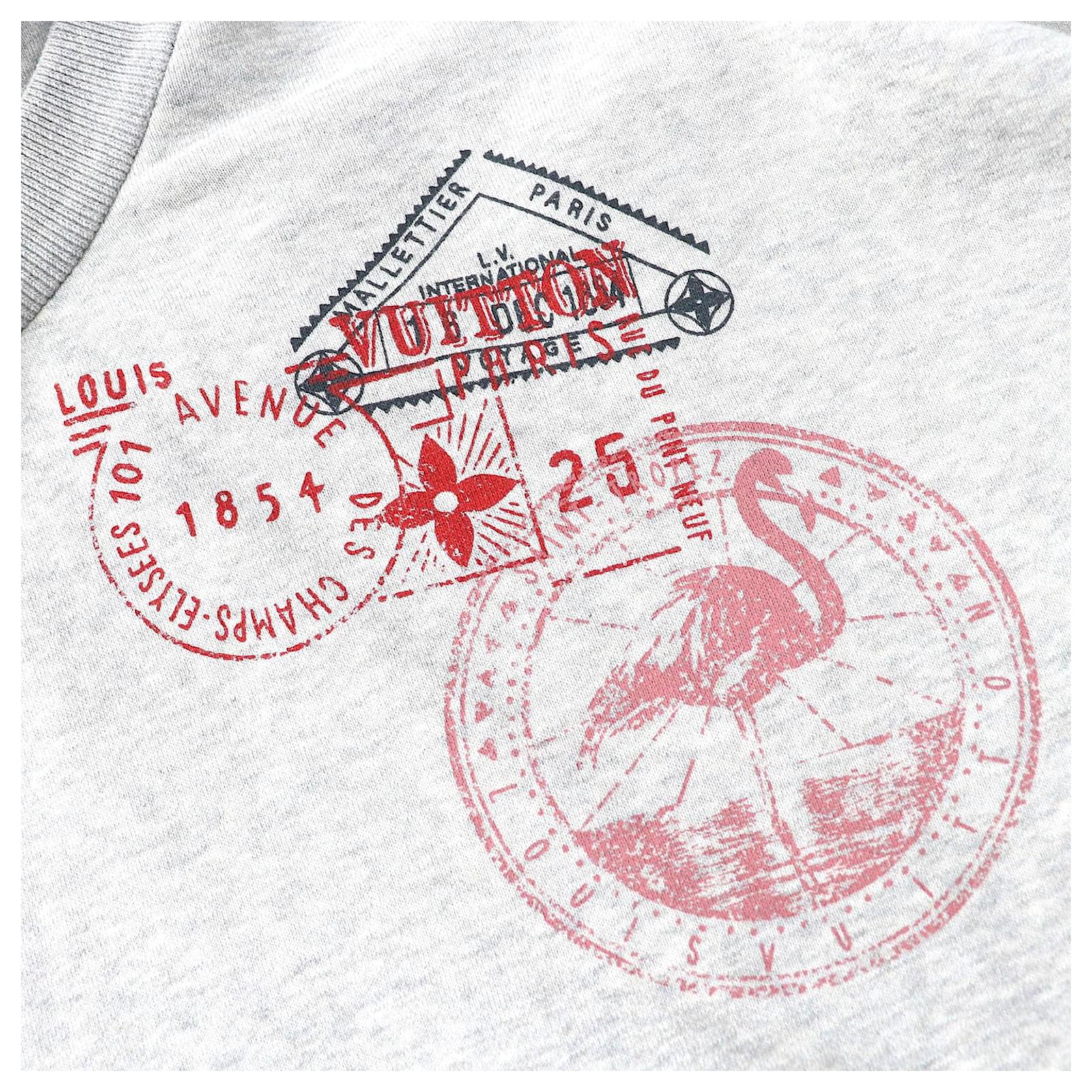 Louis Vuitton Flight mode Travel Stamp Crop Hoodie Cotton Hoodie