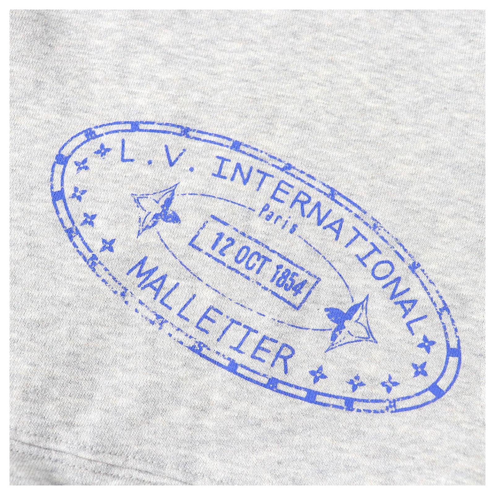 Louis Vuitton トラベルスタンプクロップフーディ Louis Vuitton Flight mode Travel Stamp Crop Hoodie Cotton Hoodie