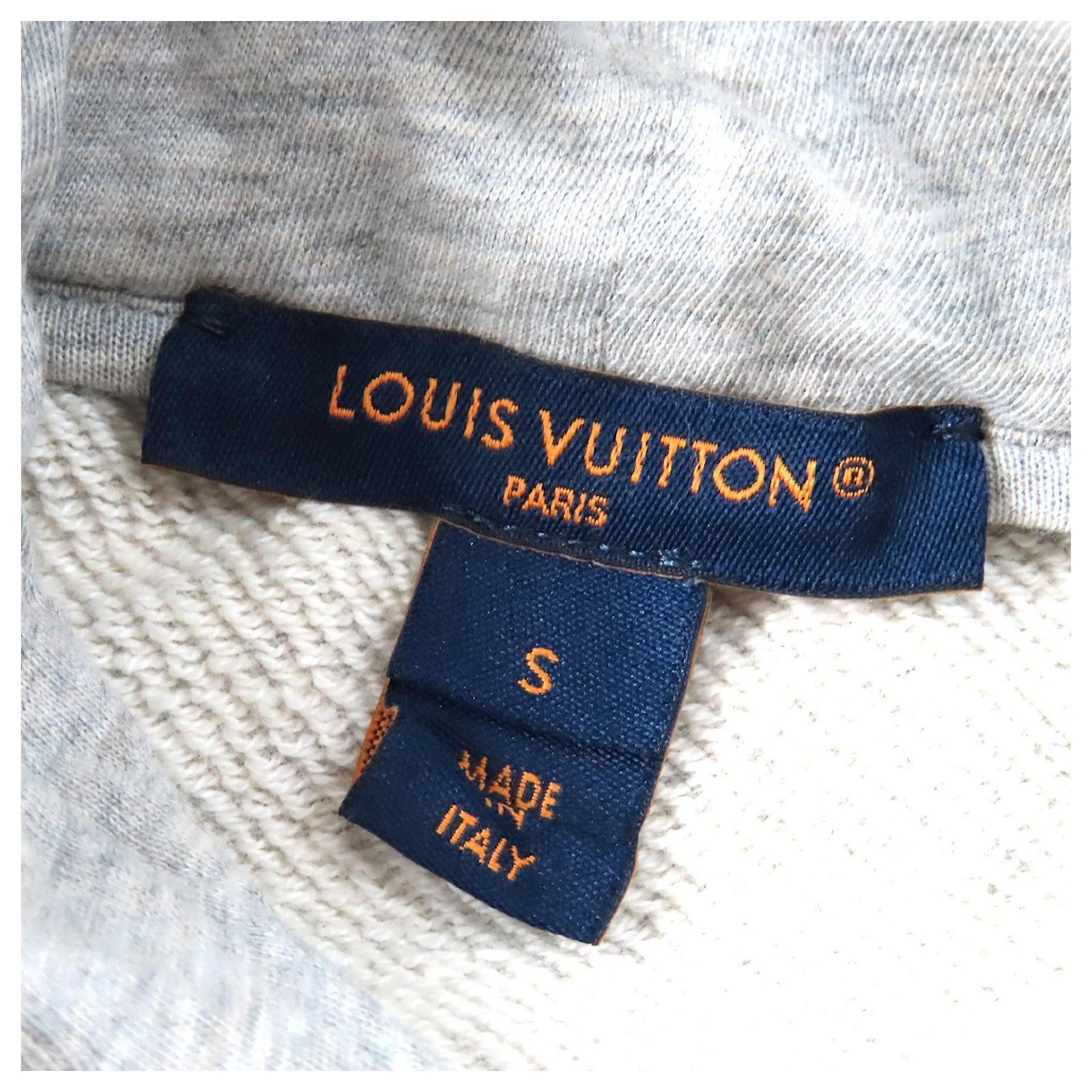 Louis Vuitton Flight mode Travel Stamp Crop Hoodie Cotton Hoodie