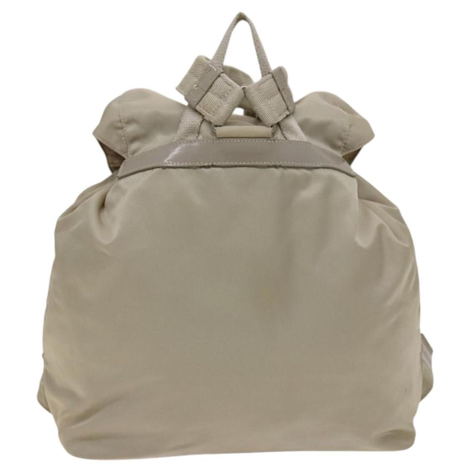 PRADA Backpack Nylon Khaki Silver Auth th6297 PRADA Backpack Nylon Green Silver Auth BA5271 | eBay main image 4