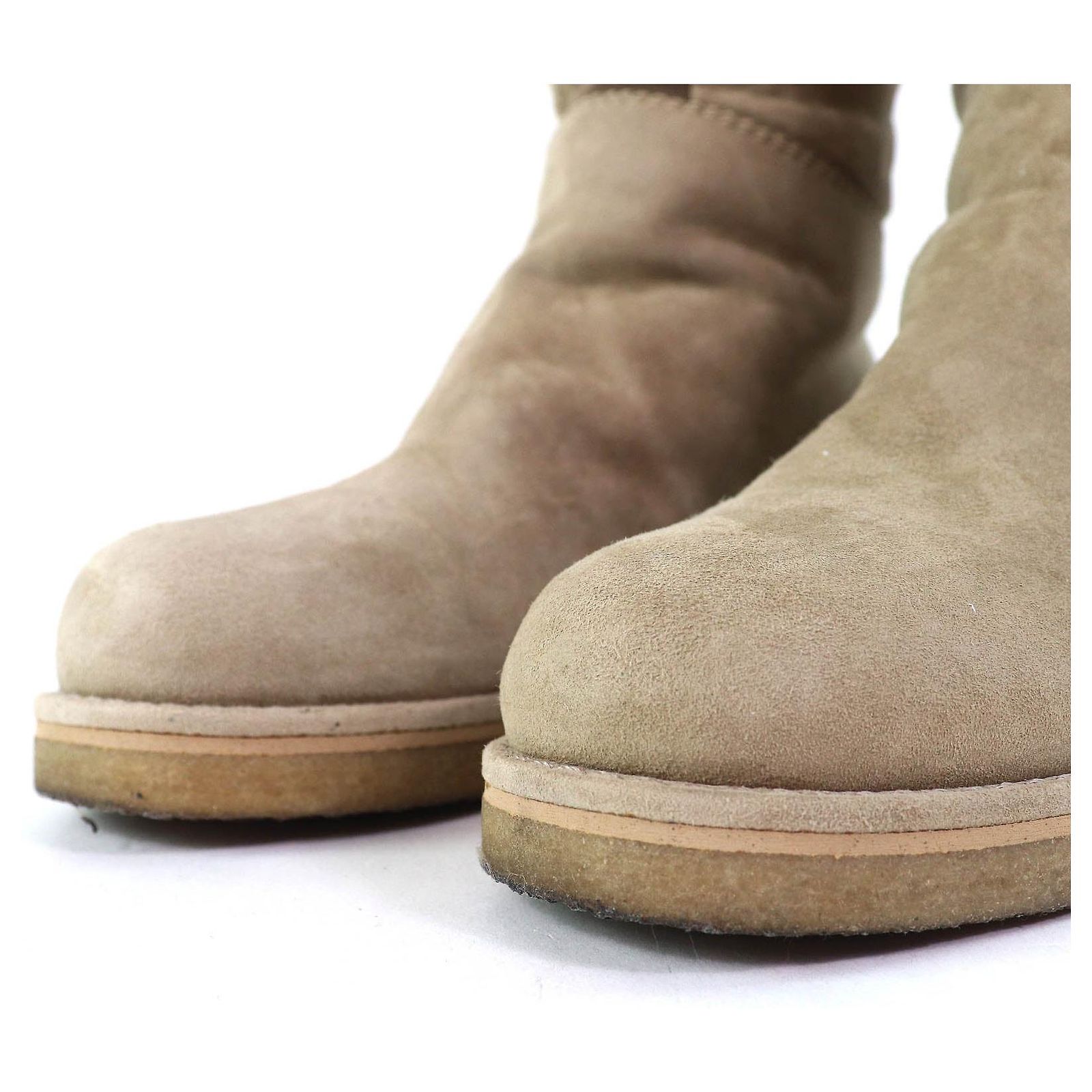 Hermès Hermes Margiela Period H motif suede leather mouton knee 