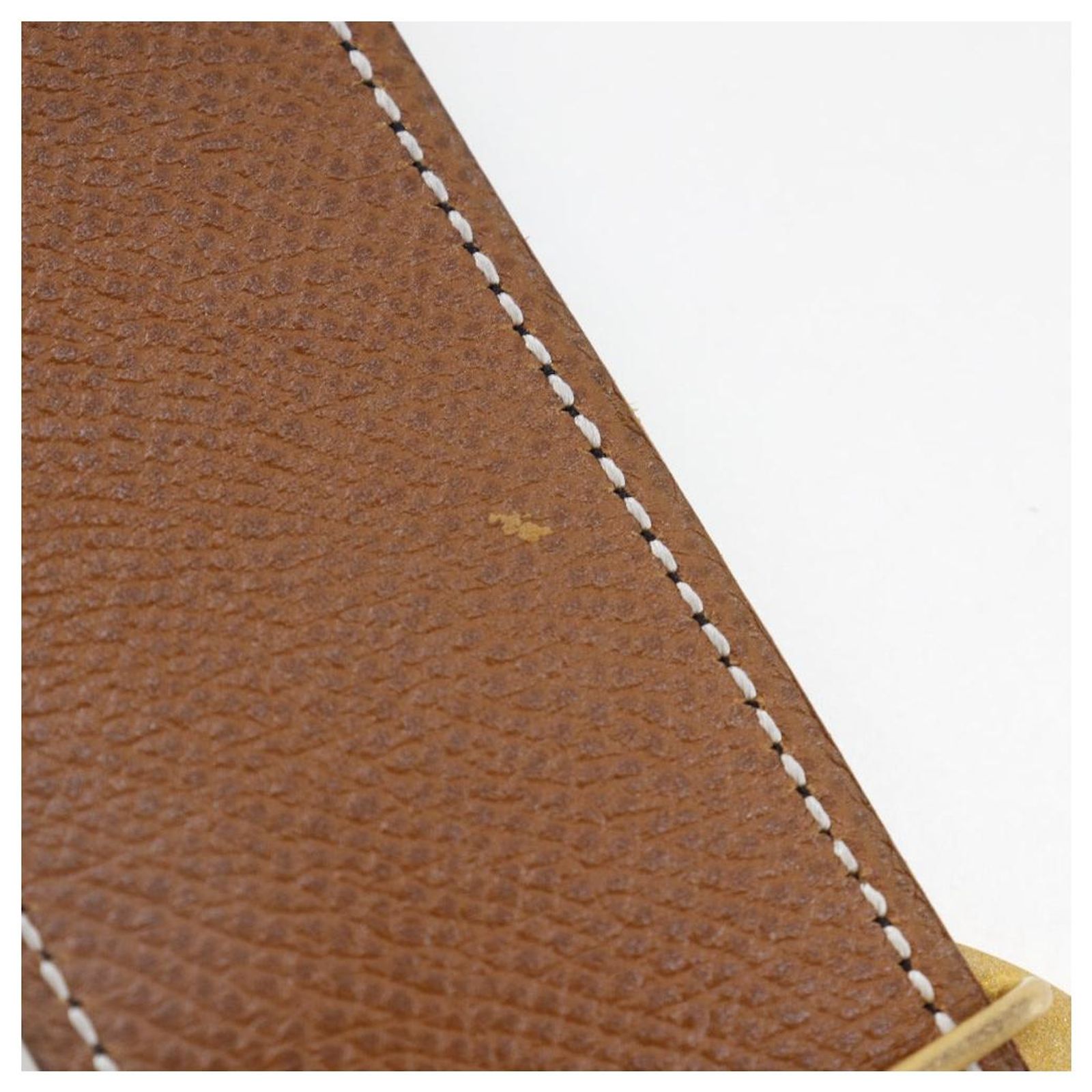 HERMES Horse Buckle Box Calf Leather 100cm Belt/2BH1318 Hermès Hermes Horse Buckle Box Calf×Clemence Belt Brown  main image 3