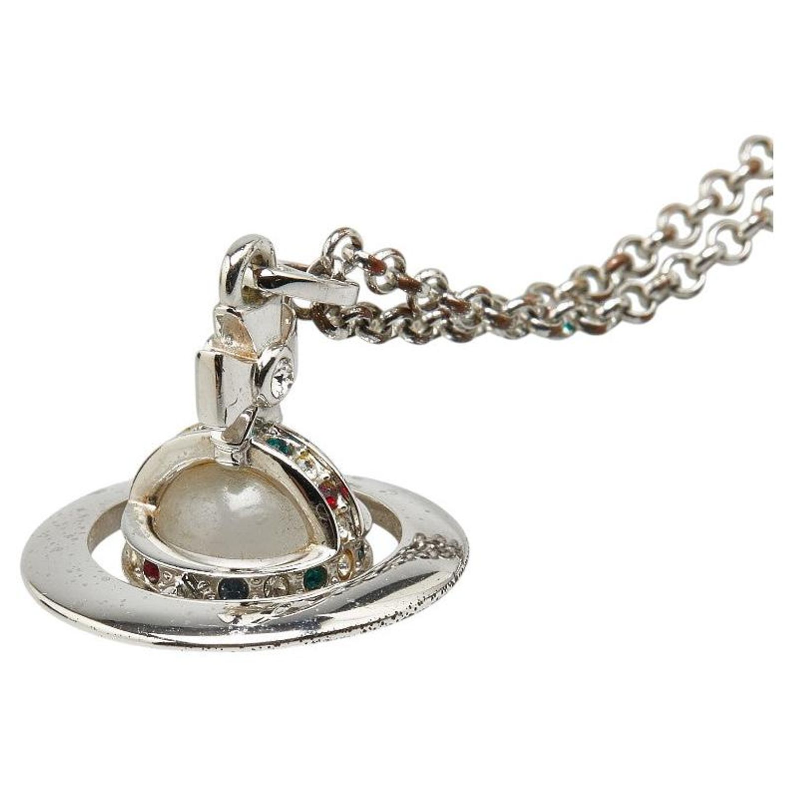 Collier Vivienne Westwood Gris Argenté - Neuf Avec Étiquettes, Style Iconique