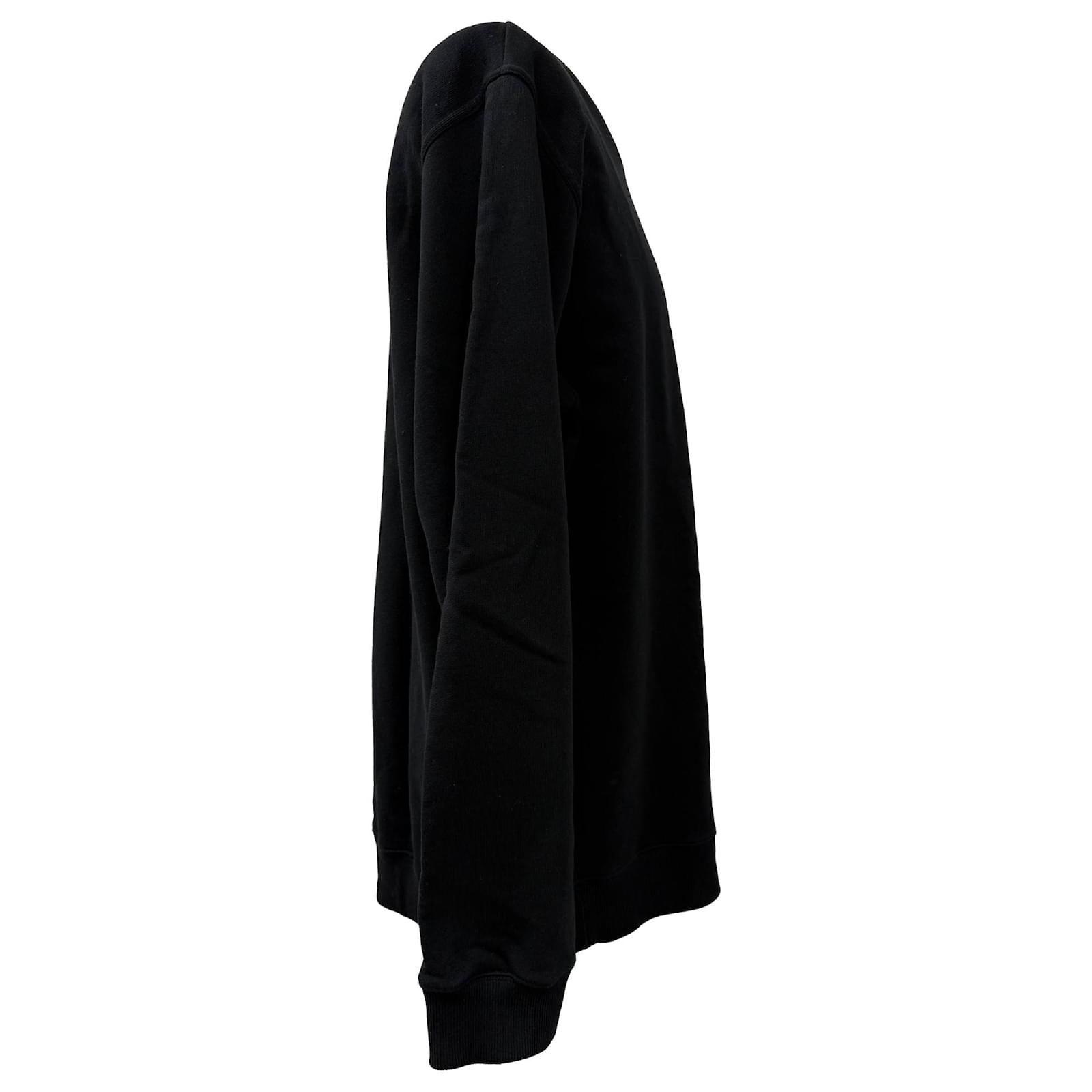 Givenchy Broken Logo Sweatshirt in Black Cotton Joli