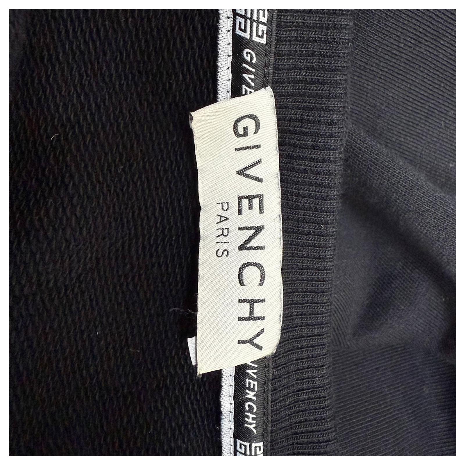 Givenchy Broken Logo Sweatshirt in Black Cotton Joli