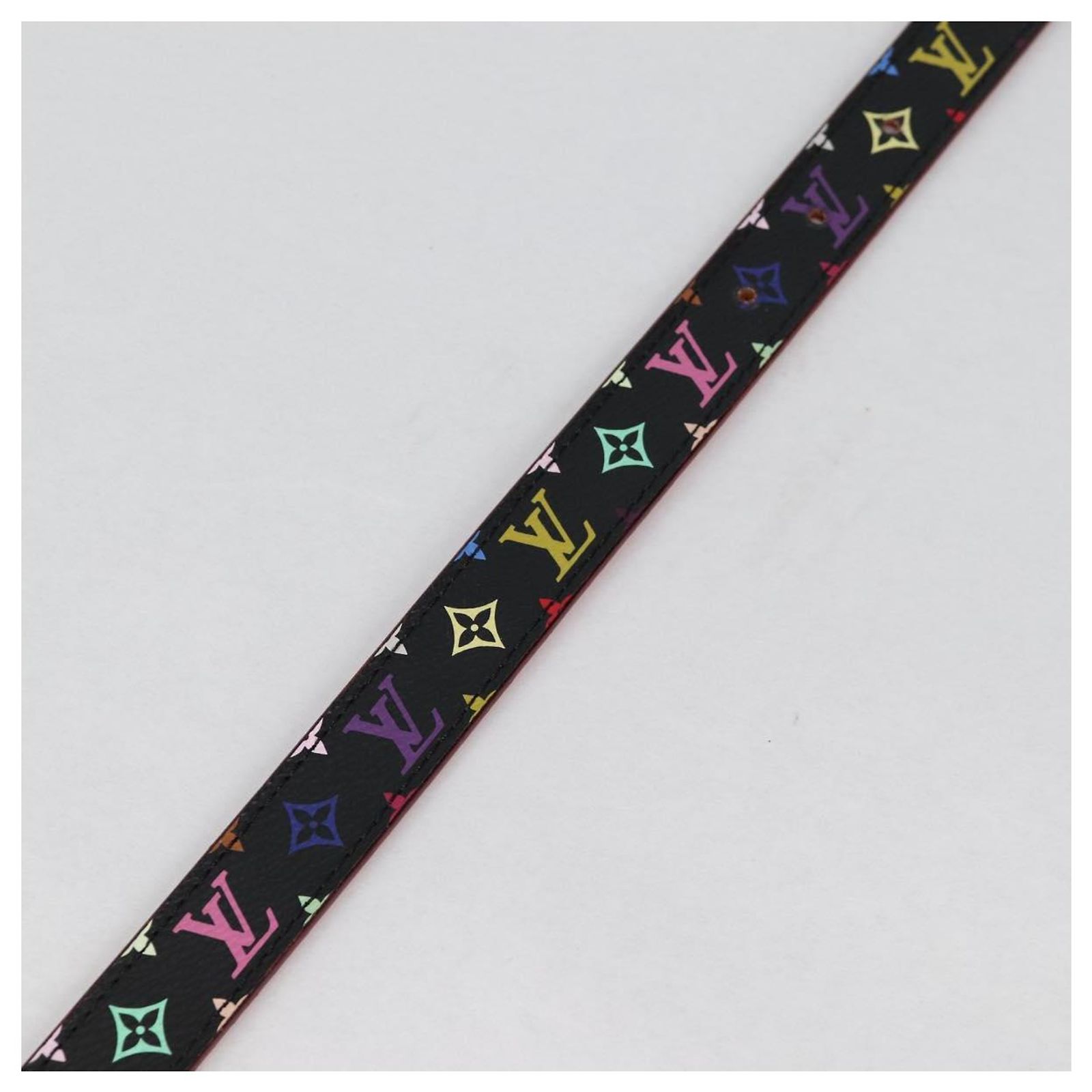 LOUIS VUITTON Multicolor Ceinture Initials Belt Black M9631 LV Auth 156684SAM LOUIS VUITTON Multicolor Ceinture Initials Belt Black M9631  main image 2