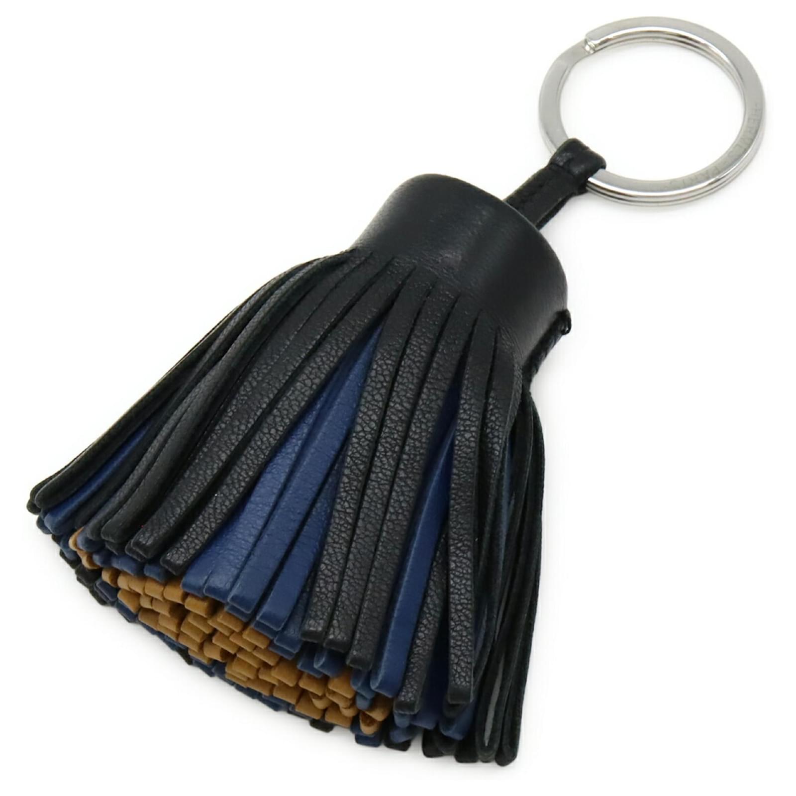 Hermès Hermes Carmen Key Ring Black Lambskin Joli Closet