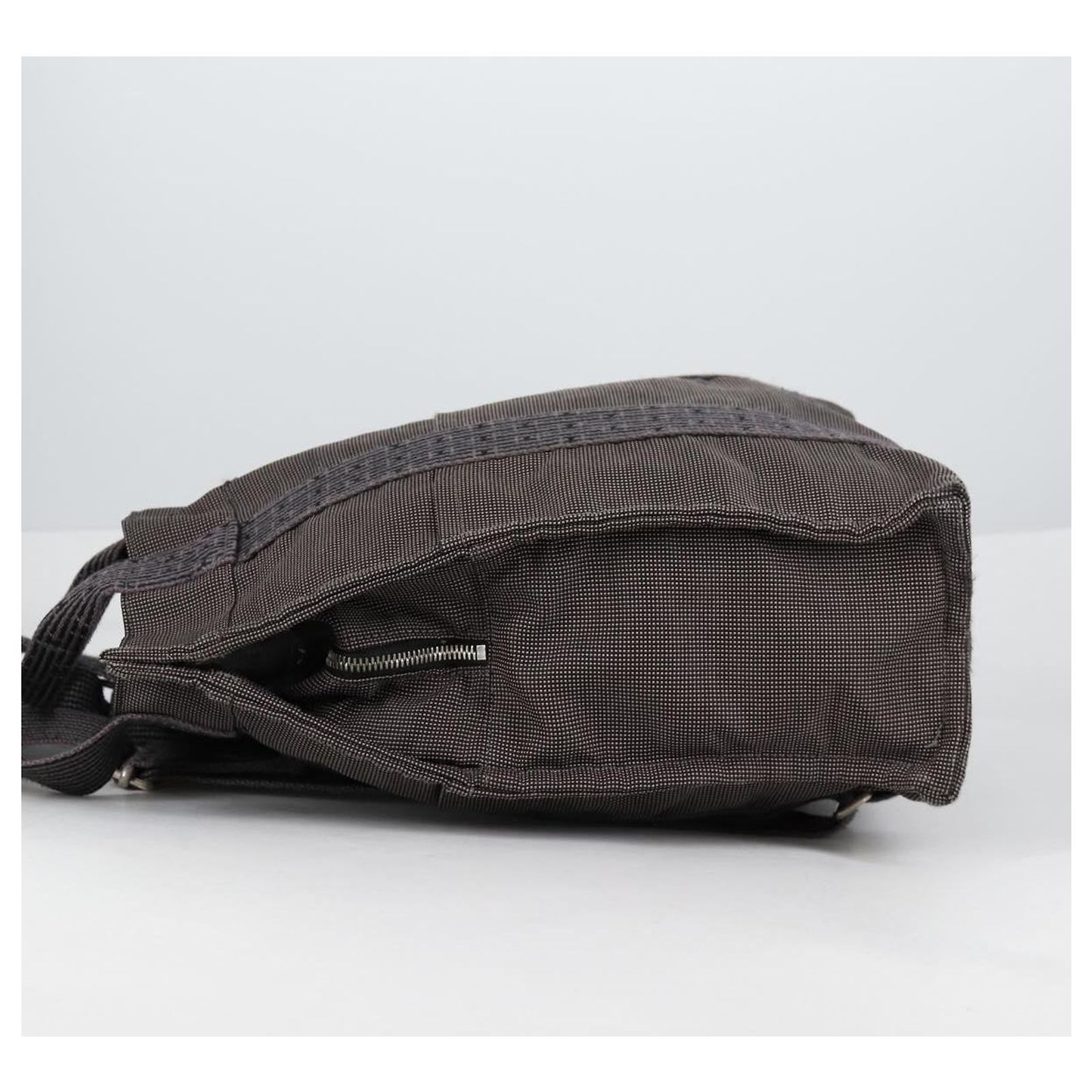 Hermès HERMES Her Line A Dos MM Backpack Canvas Gray Silver 