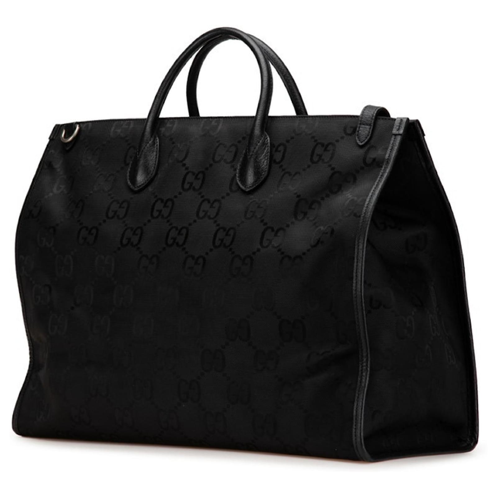 GUCCI OFF THE GRID ケース ブラック グッチ オフザグリッド ナイロン×レザー キャリーケース ブラック