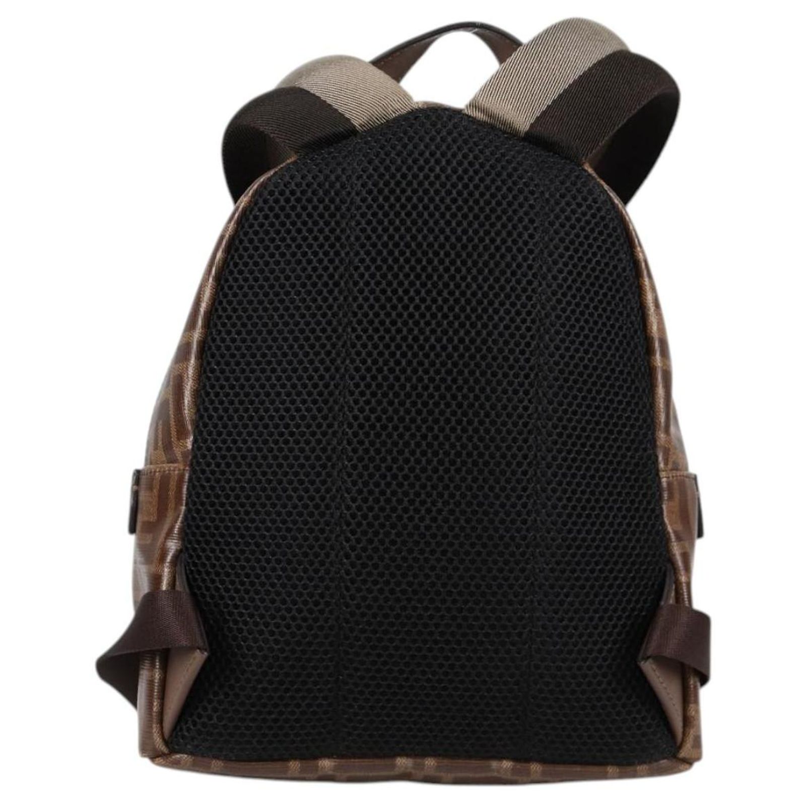 FENDI Zucca Canvas Backpack PVC FILA Collaboration Brown  display picture 1