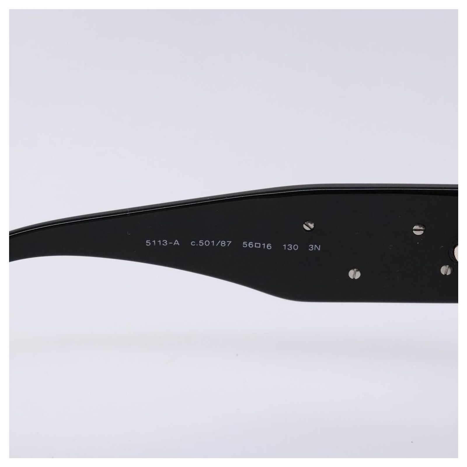 CHANEL Sunglasses Plastic Black CC Auth ac3857 ref.2498985  display picture 2