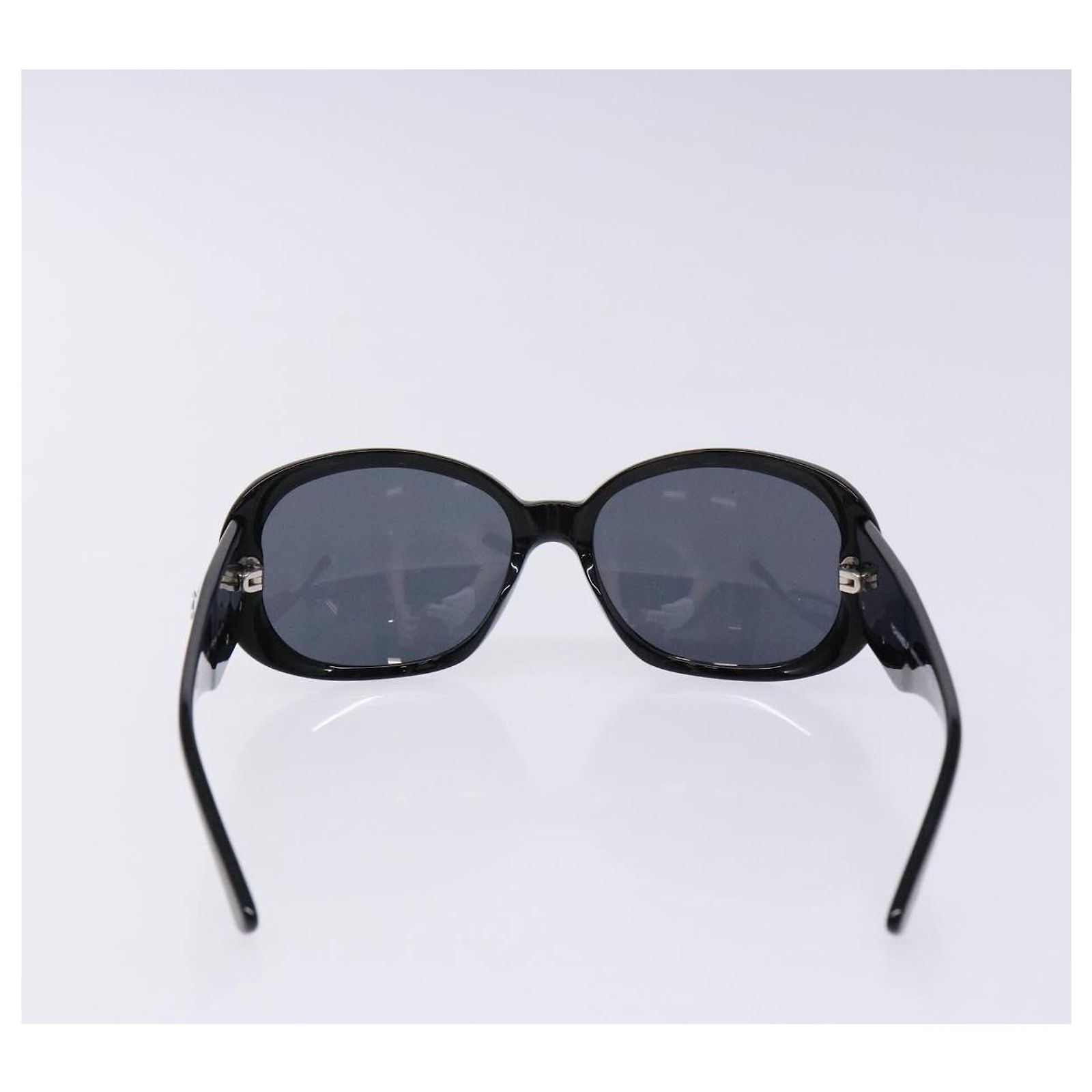 CHANEL Sunglasses Rubber Black CC Auth Authentic Chanel Black CC Sunglasses – Paris Station Shop main image 2