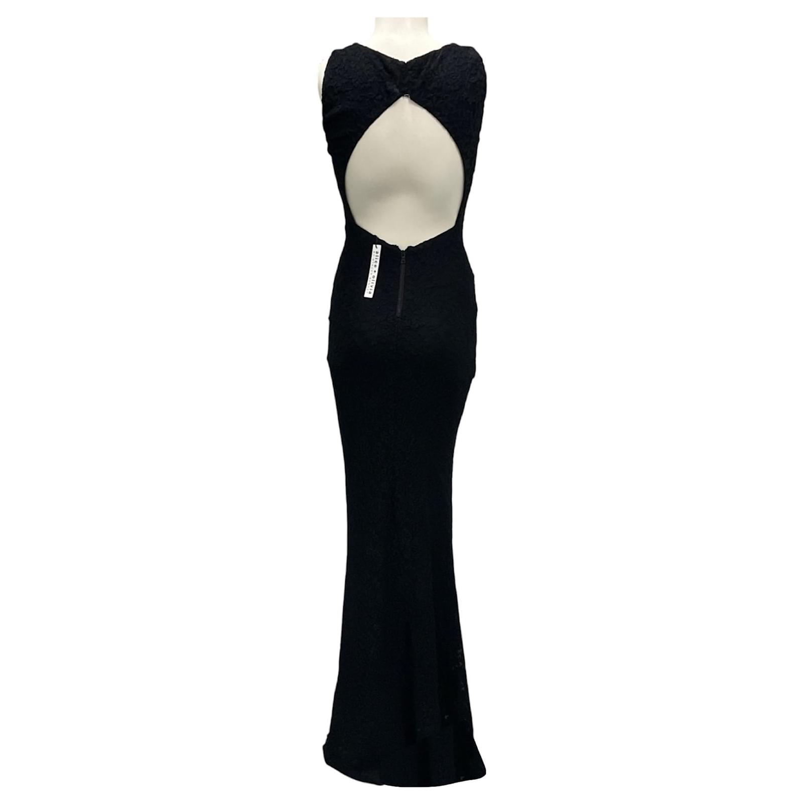 Alice + Olivia Black Sleeveless Lace Gown / Maxi Dress ref.JC2499481 (Sold) - Joli Closet Alice + Olivia Black Sleeveless Lace Gown / Maxi Dress ref.JC2499481 (Sold) - Joli Closet