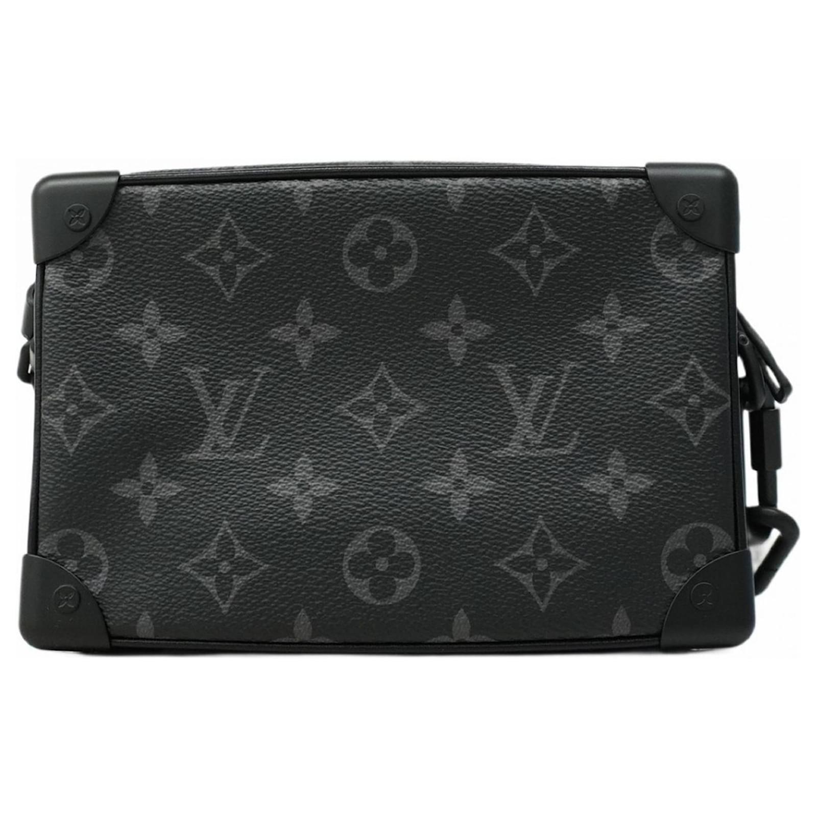 Louis Vuitton Monogram Eclipse Mini Soft Trunk Shoulder Bag Black