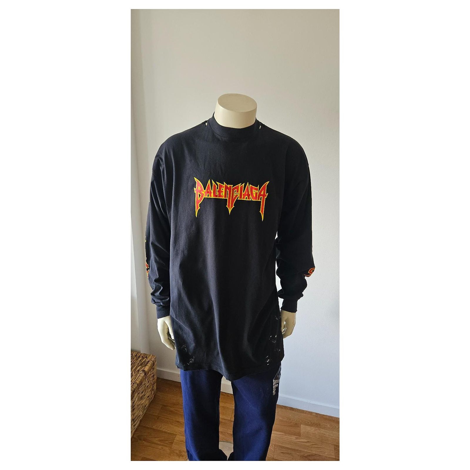 Balenciaga Black Rock and Roll T-shirt Cotton ref.2502722 - Joli 