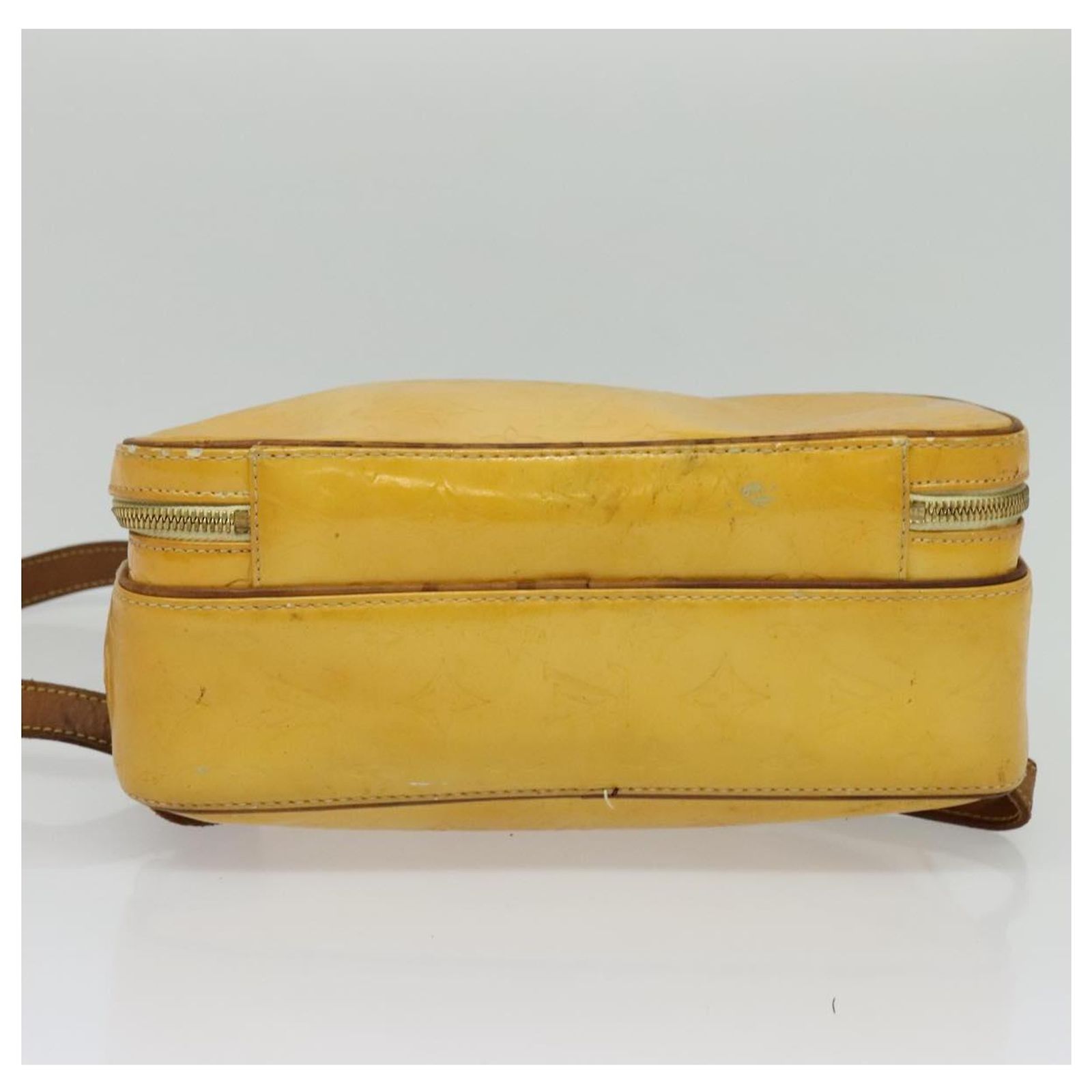 LOUIS VUITTON Monogram Vernis Marley Backpack Yellow M91040 LV Auth 137189 Louis Vuitton LOUIS VUITTON Monogram Vernis Marley Backpack  main image 3