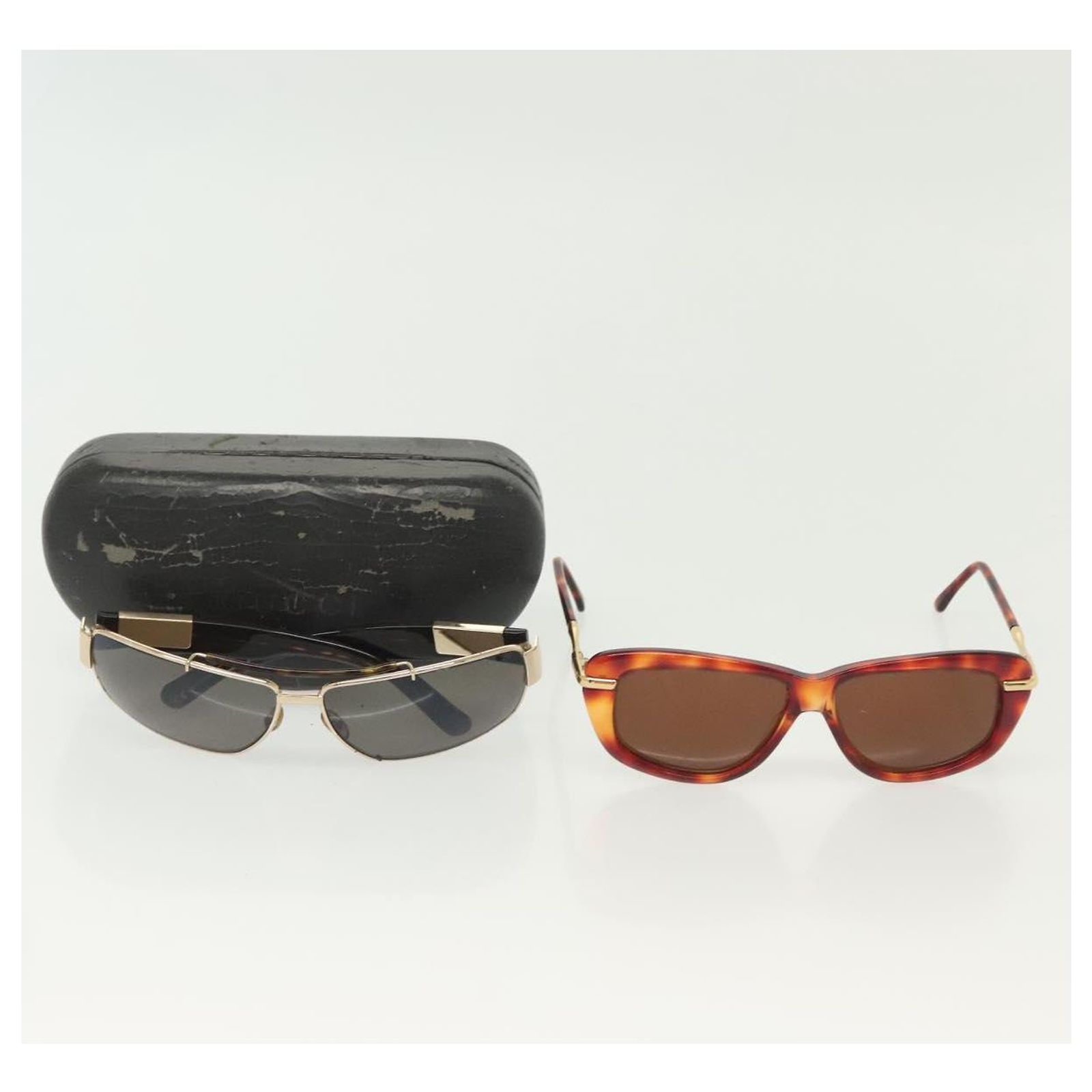 GUCCI Sunglasses plastic Brown Auth ka2268 Gucci GG0468S Sunglasses 002 Havana/Brown Lens 57mm at  main image 4