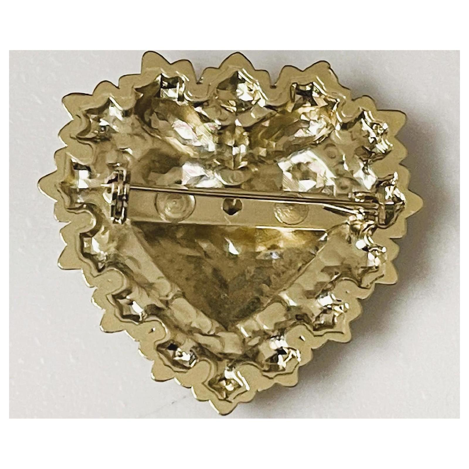 Wonderful golden DOLCE & GABBANA brooch from the 'Devotion