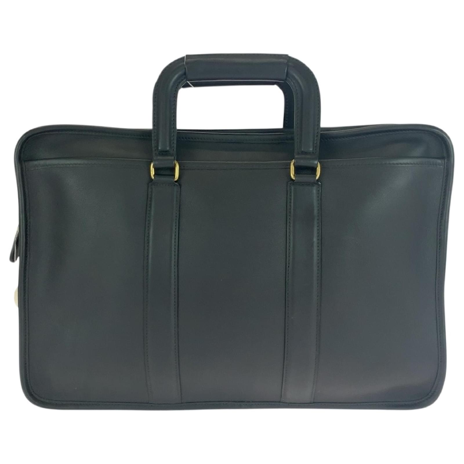 COACH Old Coach 5296 Black Leather Shoulder Bag ref.2504851 - Joli