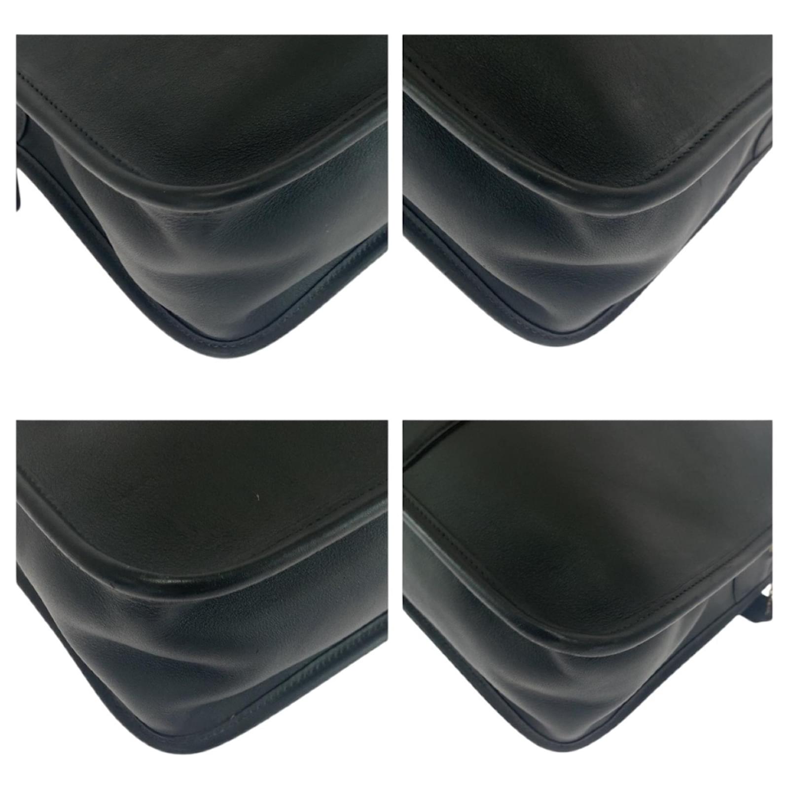 COACH Old Coach 5296 Black Leather Shoulder Bag ref.2504851 - Joli