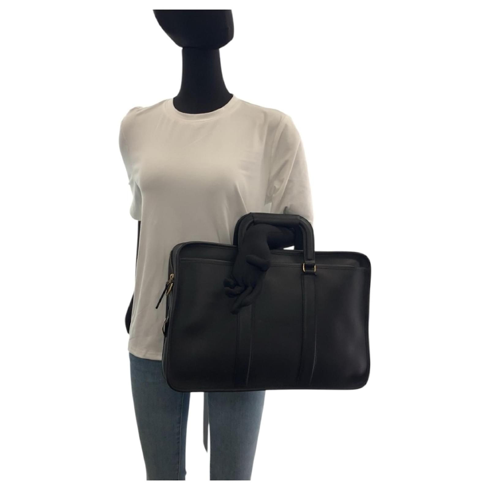 COACH Old Coach 5296 Black Leather Shoulder Bag ref.2504851 - Joli