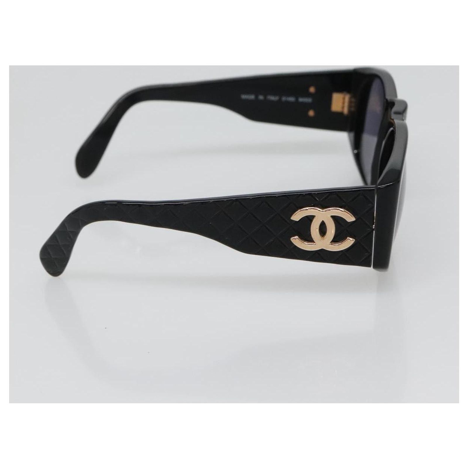 CHANEL Sunglasses plastic Black CC Auth yk19492 CHANEL Sunglasses plastic Black CC Auth yk19492 ref.2505288  main image 2