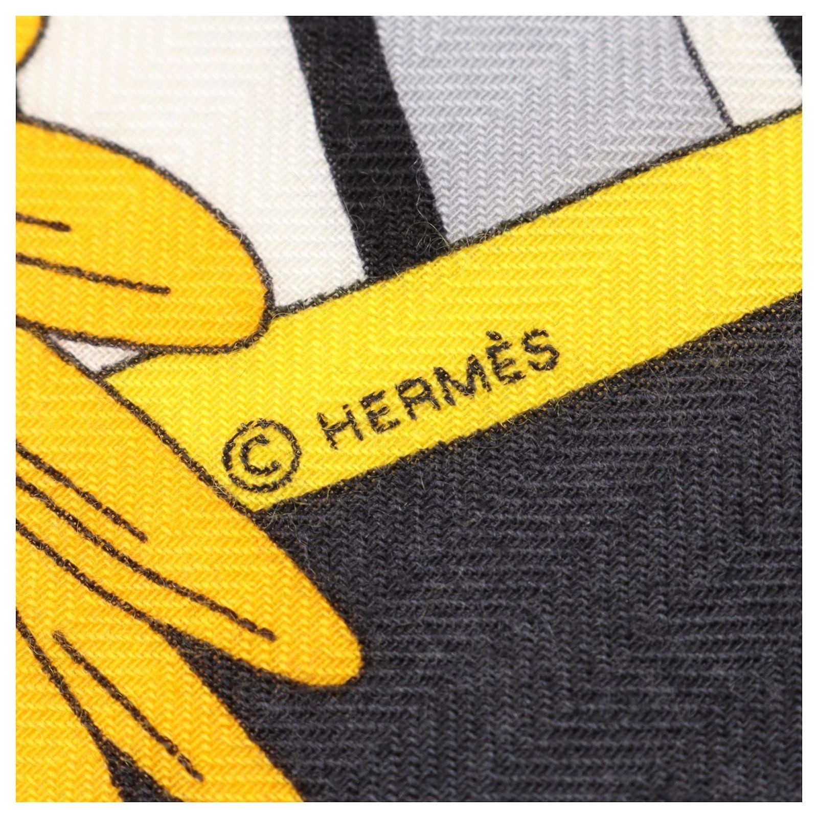 Hermès Carré 100 Faubourg of Dreams Scarf Brown Multiple colors