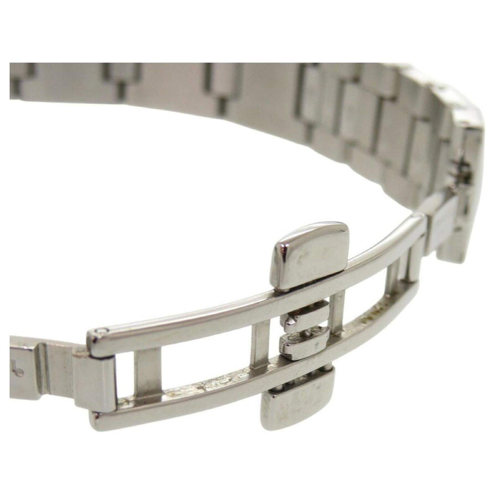 Fendi Pyramid 4250L Stainless Steel Black and Silver Quartz Watch