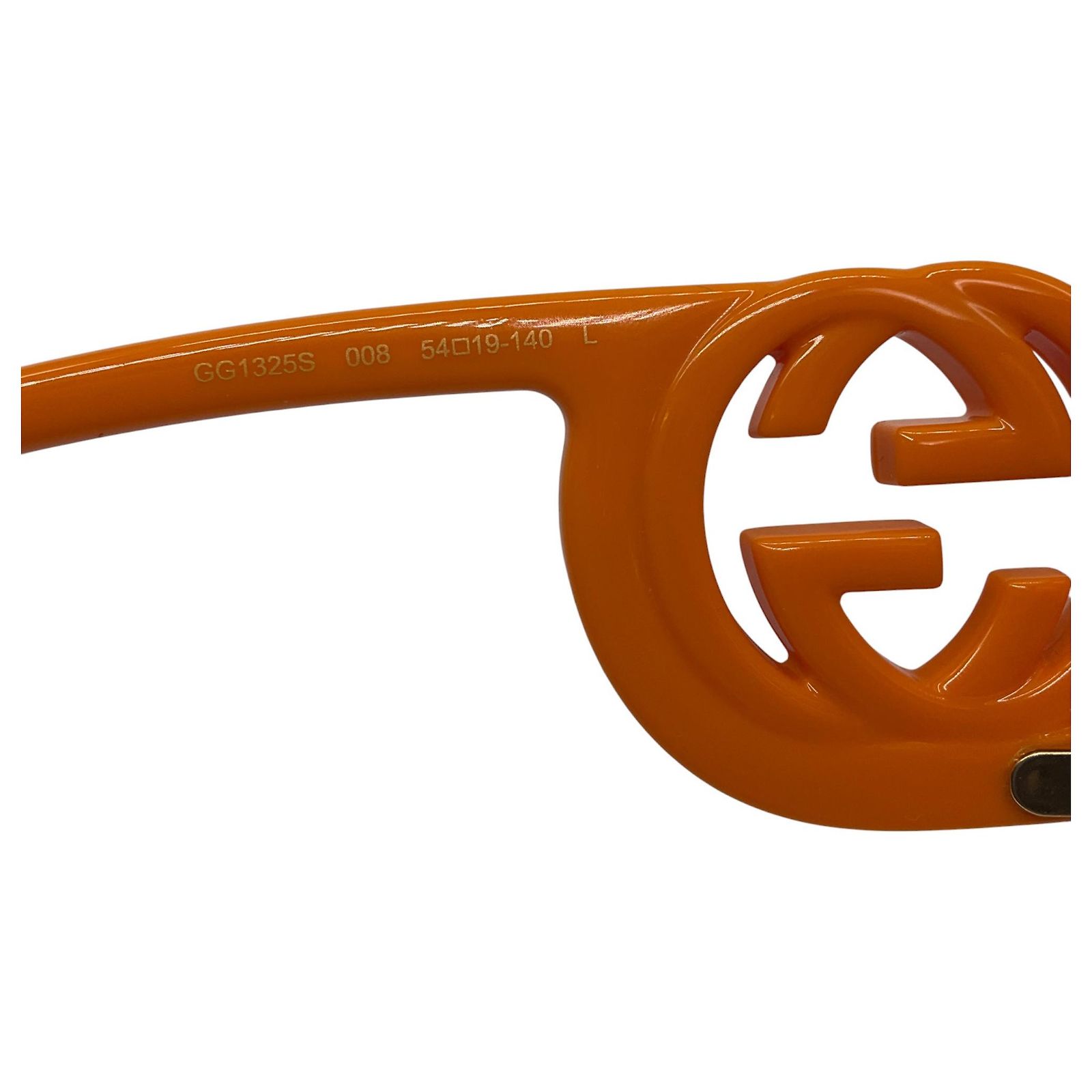 Gucci Orange / Brown Chaise Longue 54MM Rectangular Frame  display picture 2