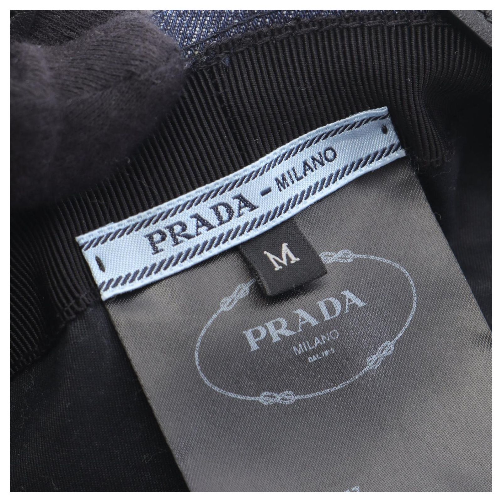 Prada 1HC250 Cotton Hat Blue ref.2510786 - Joli Closet