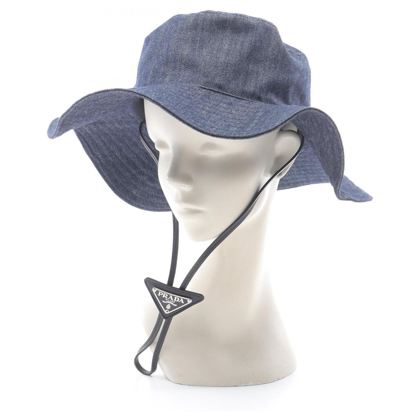 Prada 1HC250 Cotton Hat Prada 1HC250 Cotton Hat Blue ref.2510786 - Joli Closet main image 2
