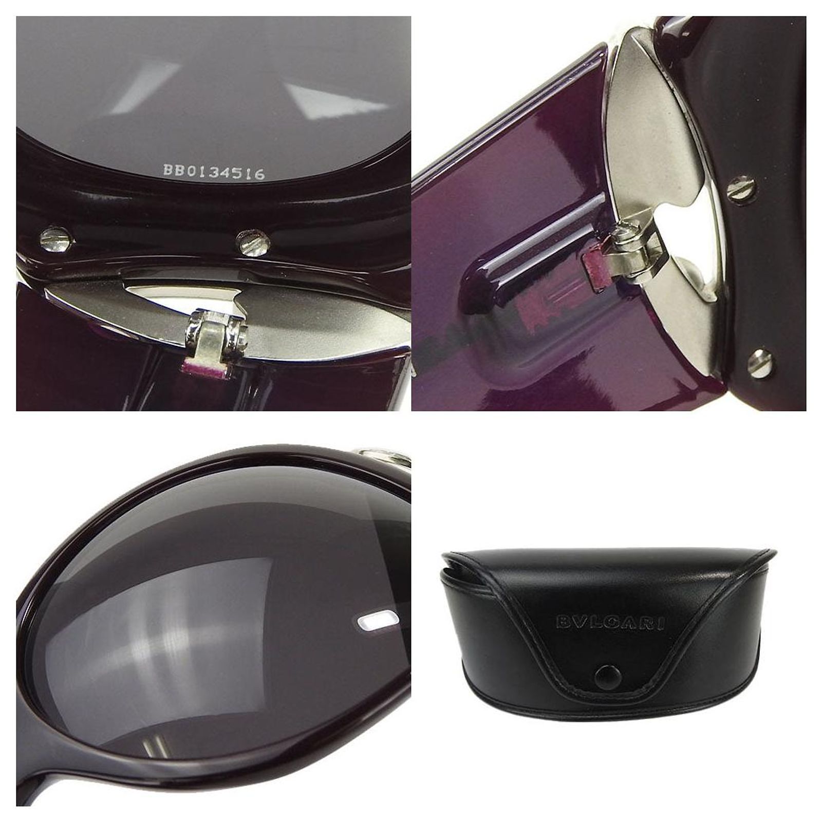 Bulgari BVLGARI 8017-B Sunglasses Purple Plastic ref  display picture 2