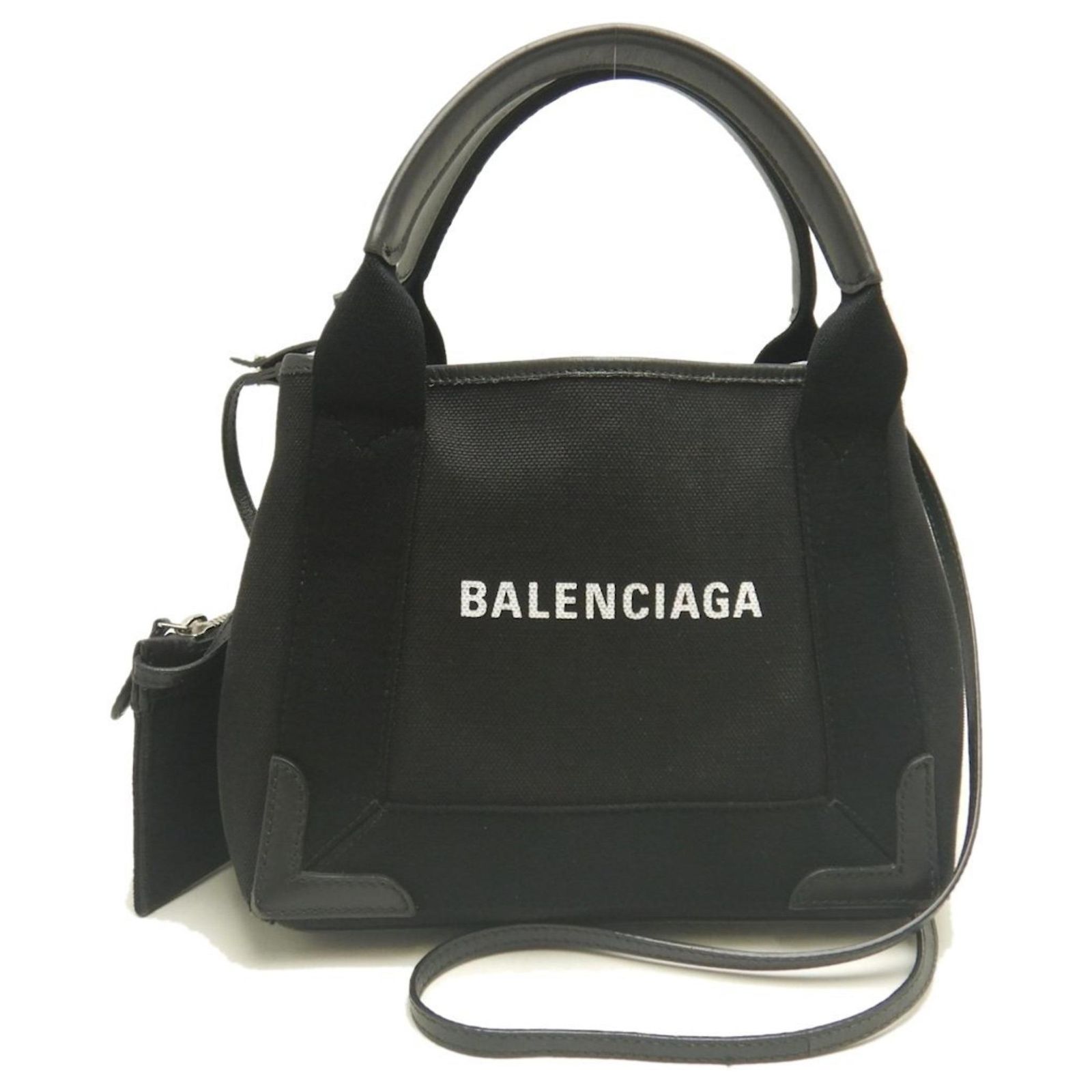 Balenciaga Cabas XS Tote Bag Black Leather Cloth ref.JC2514454 