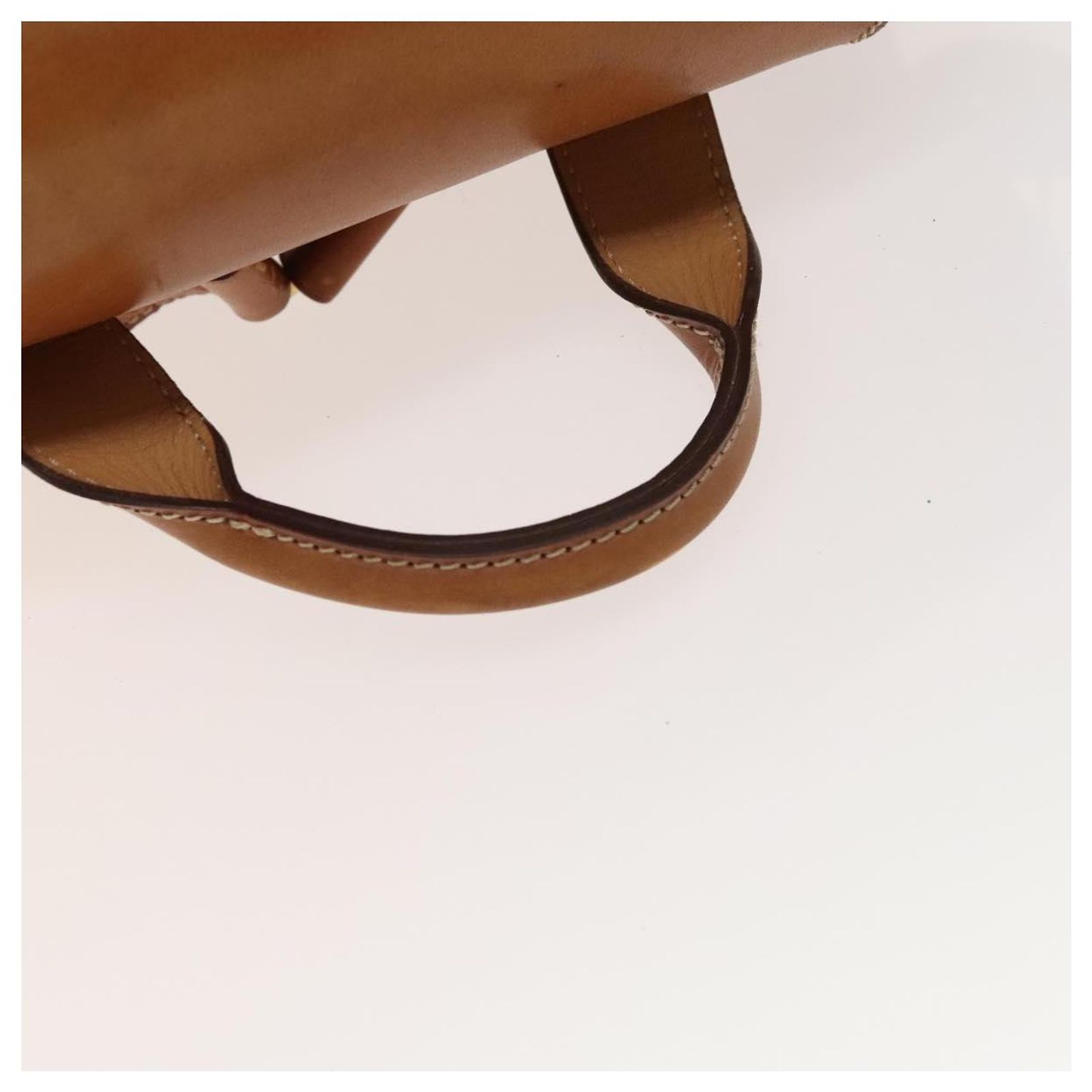 CELINE Macadam Canvas Backpack PVC Leather Brown Gold Auth gh742 Céline CELINE Macadam Canvas Backpack PVC Leather Brown Gold  main image 4