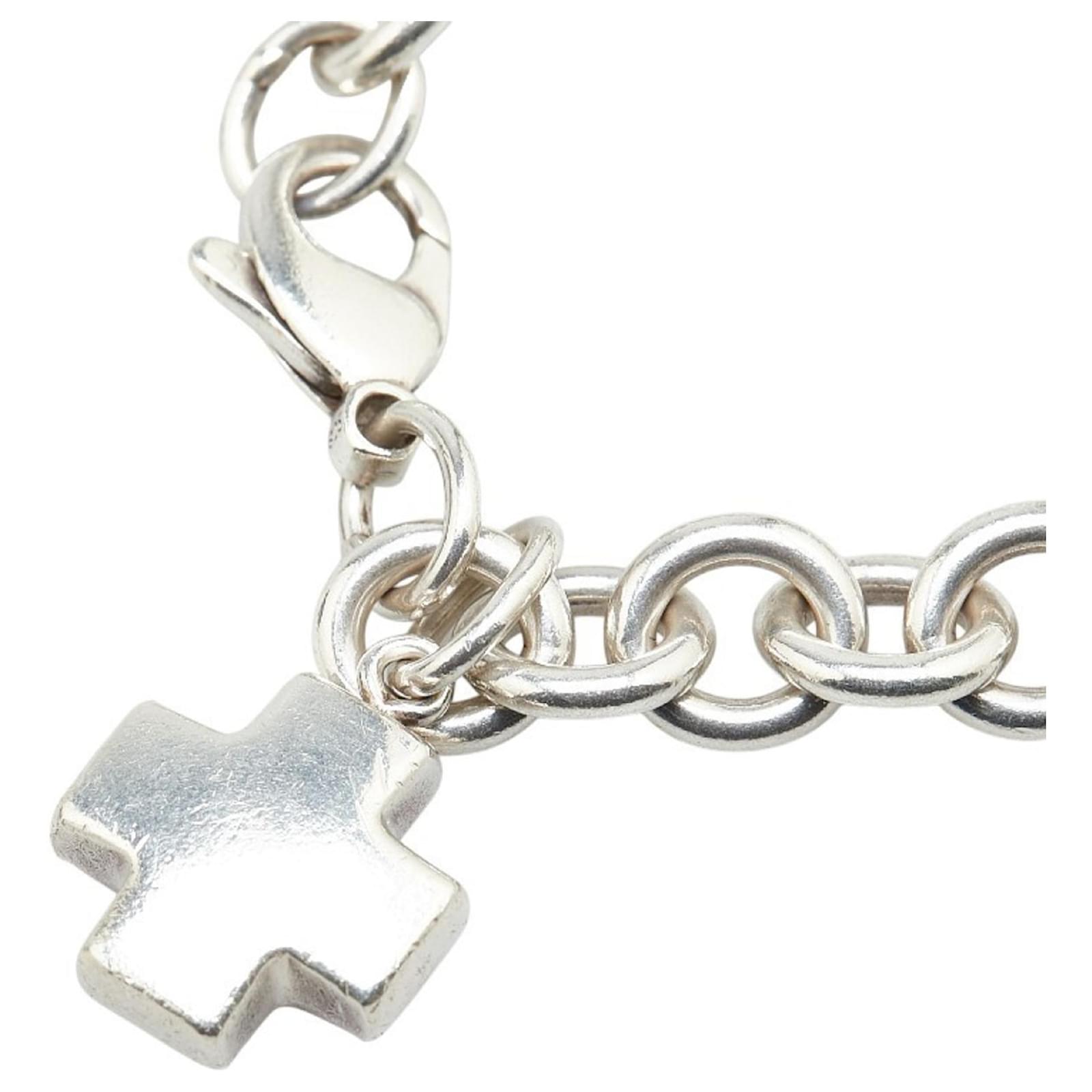 Tiffany Co Tiffany Roman Cross Chain Bracelet Silver