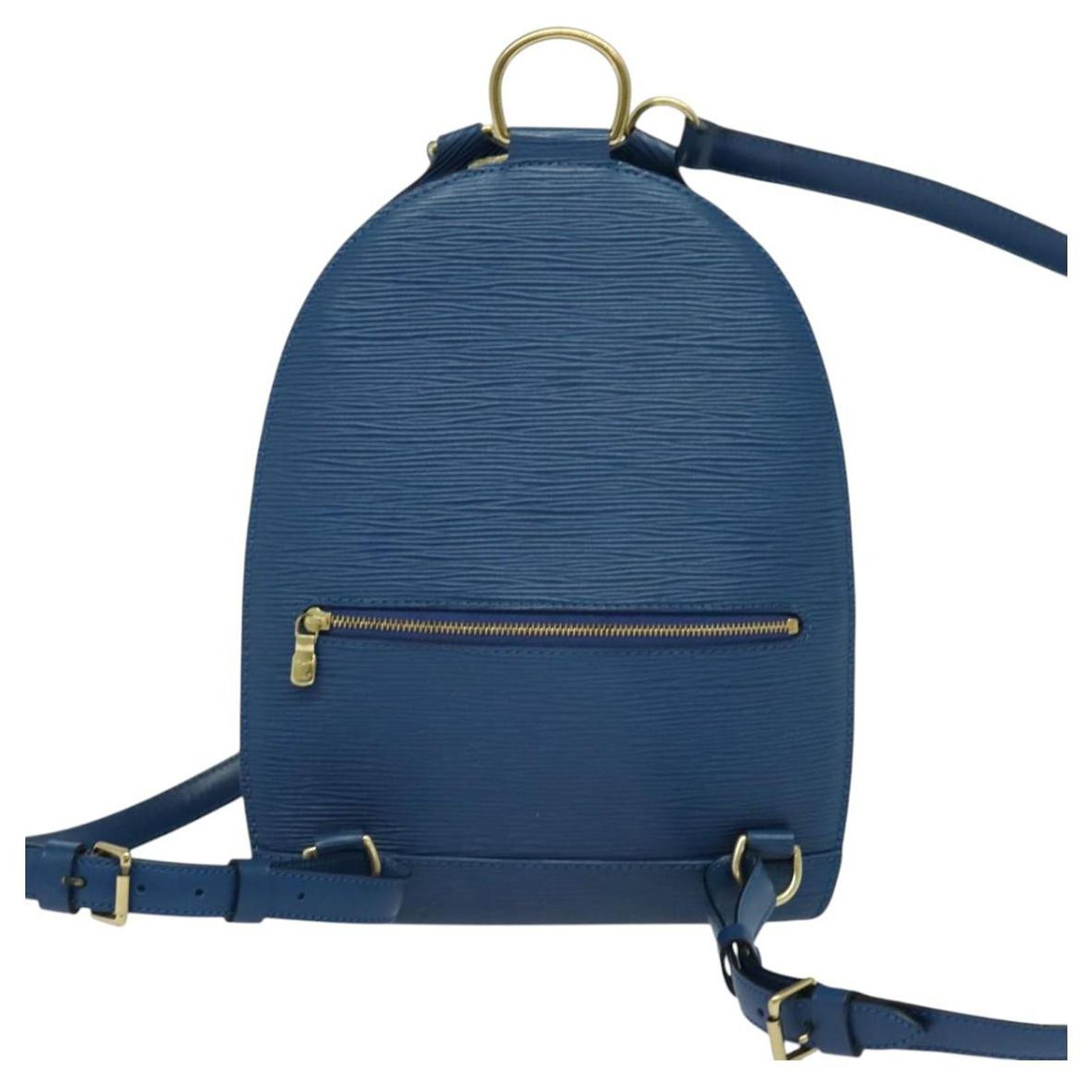 LOUIS VUITTON Epi Mabillon Backpack Blue M52235 LV Auth  display picture 1