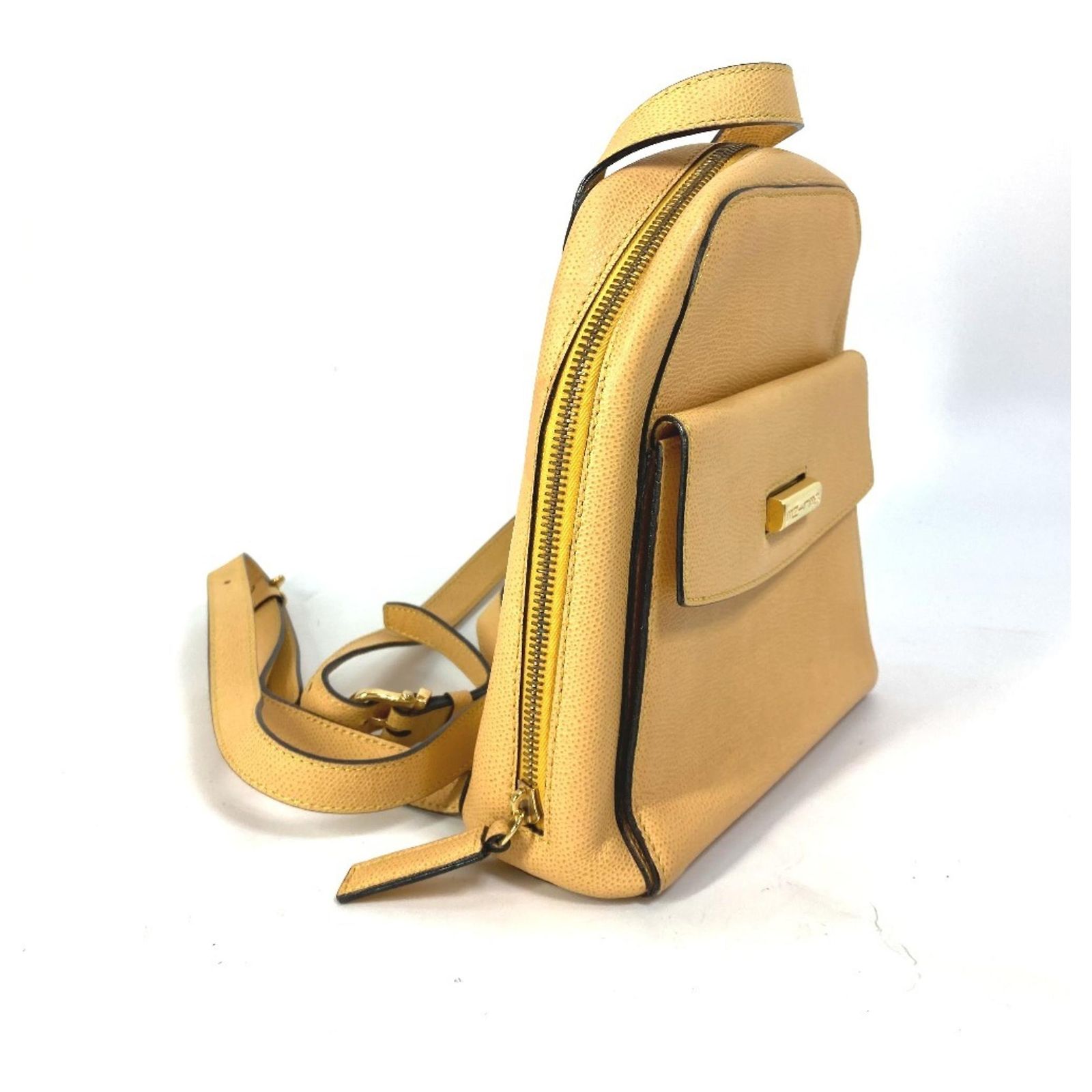Authentic CELINE backpack bag vintage Mini Backpack Leather Beige/Red Céline CELINE Vintage Mini Leather Backpack Red Beige ref  main image 2