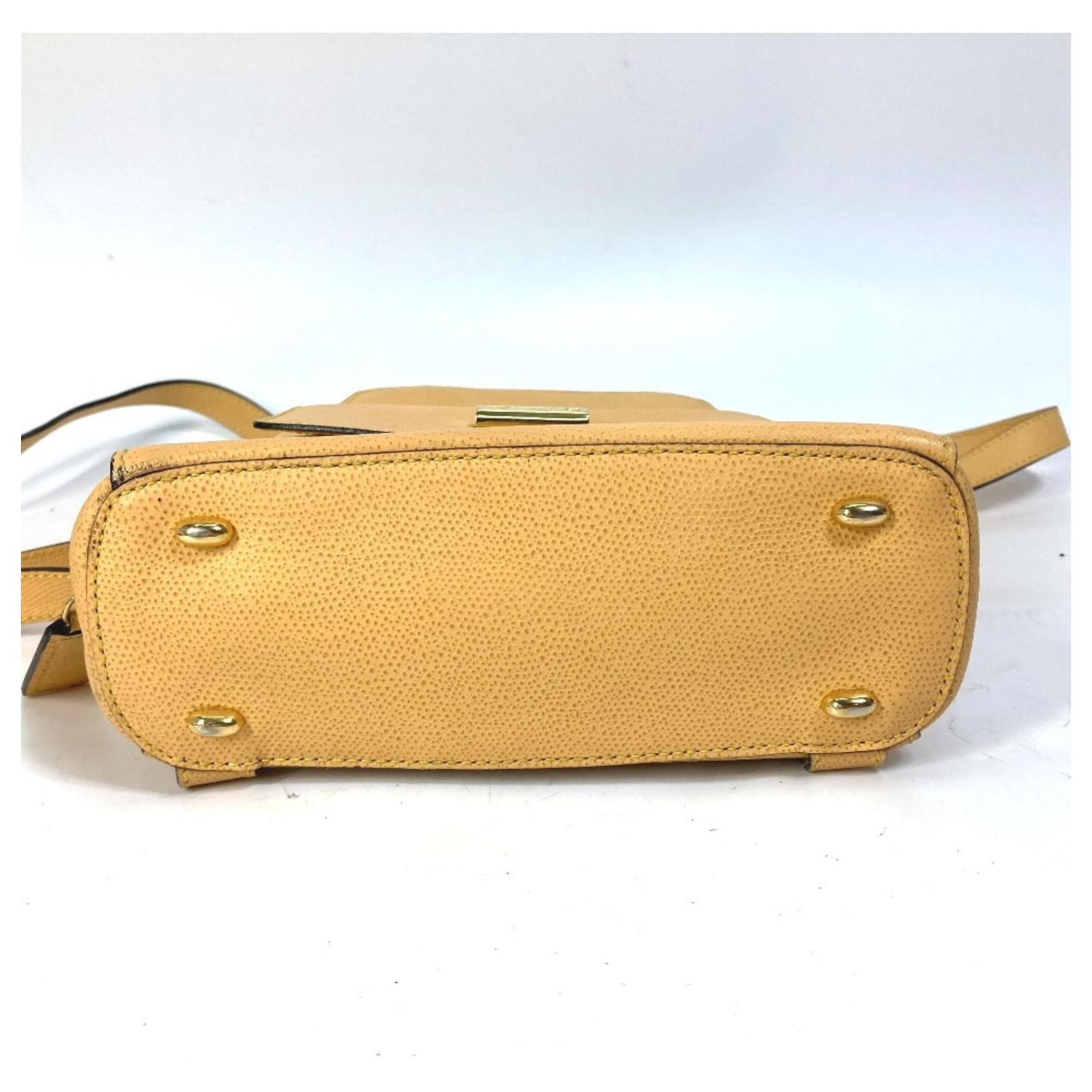Céline CELINE Vintage Mini Leather Backpack Red Beige ref  display picture 1