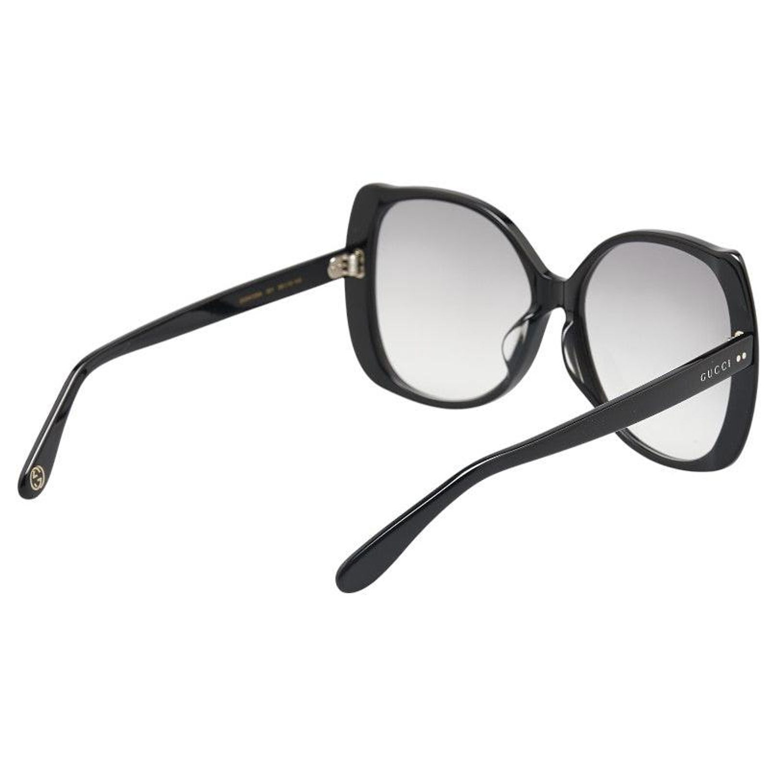 Gucci Logo Eyewear Butterfly Sunglasses Black Plastic ref  display picture 1