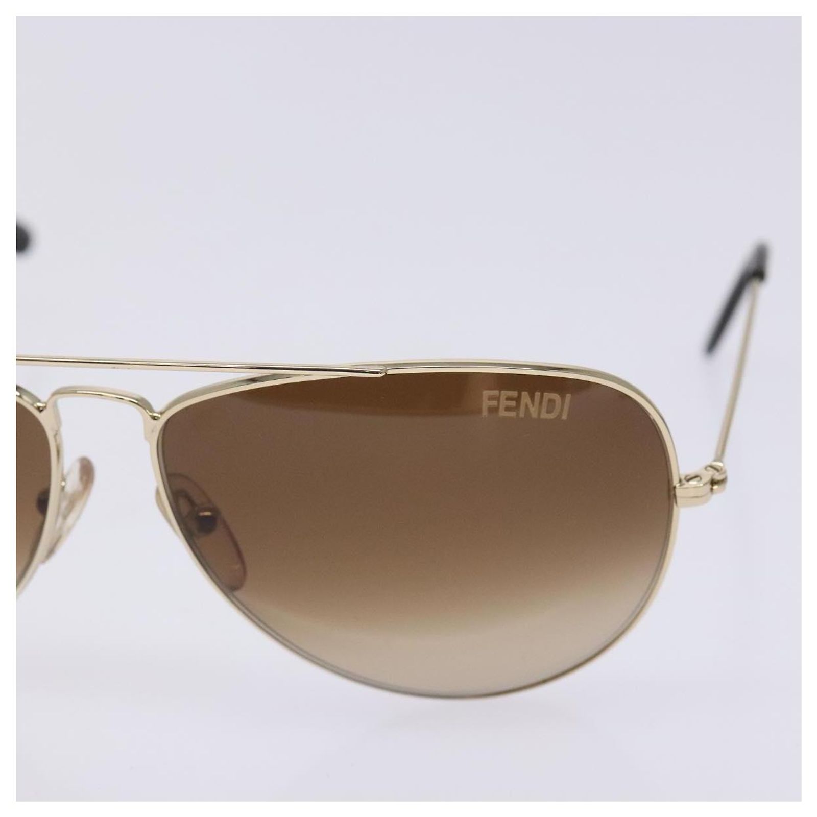 FENDI Sunglasses metal Gold Auth yk19425 Golden ref.2518834  display picture 2