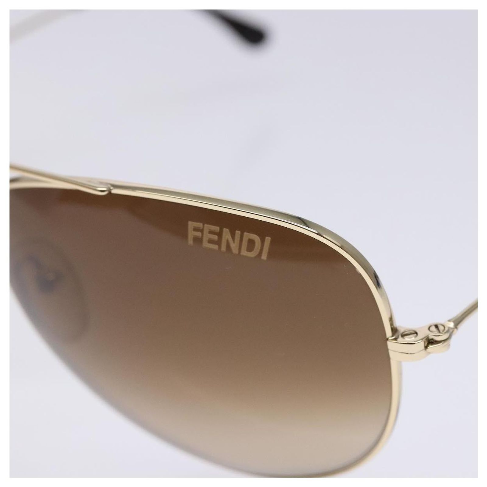 FENDI Sunglasses metal Gold Auth yk19425 Golden ref.2518834  display picture 3
