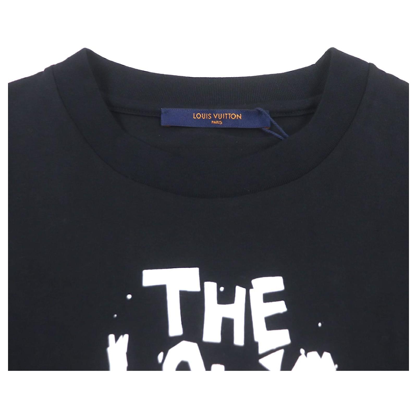 Louis Vuitton LV Concert Print Inside Out Cotton T-shirt Black ref