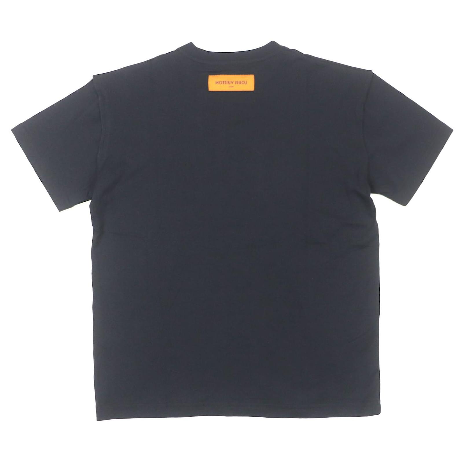 Louis Vuitton LV Concert Print Inside Out Cotton T-shirt Black ref