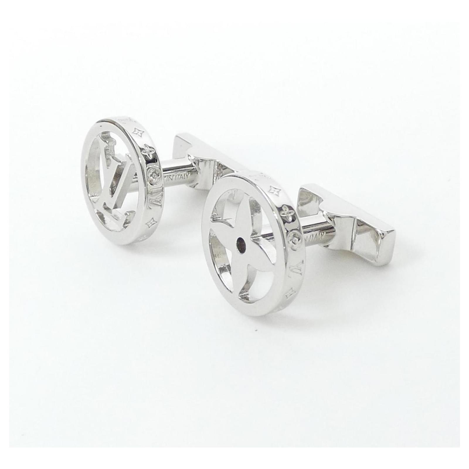 Louis Vuitton Cufflinks LV Catch M80188 Silvery ref.JC2522739