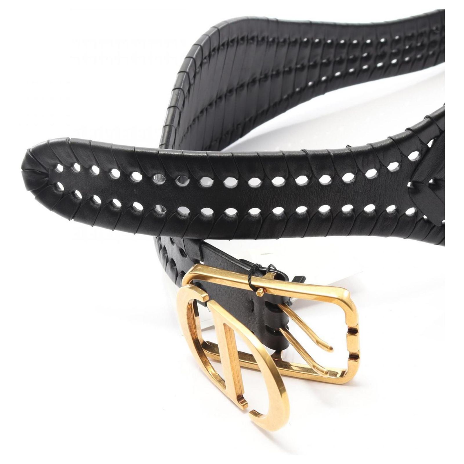 Christian Dior Black Leather Belt ref.2523589 - Joli Closet