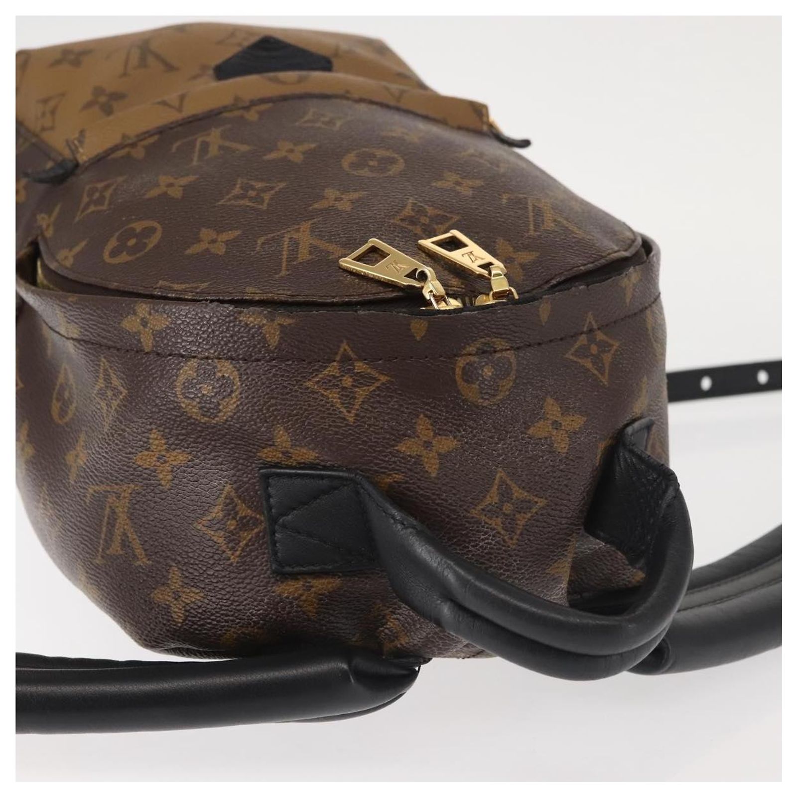 LOUIS VUITTON Monogram Reverse Palm Springs PM Backpack 
