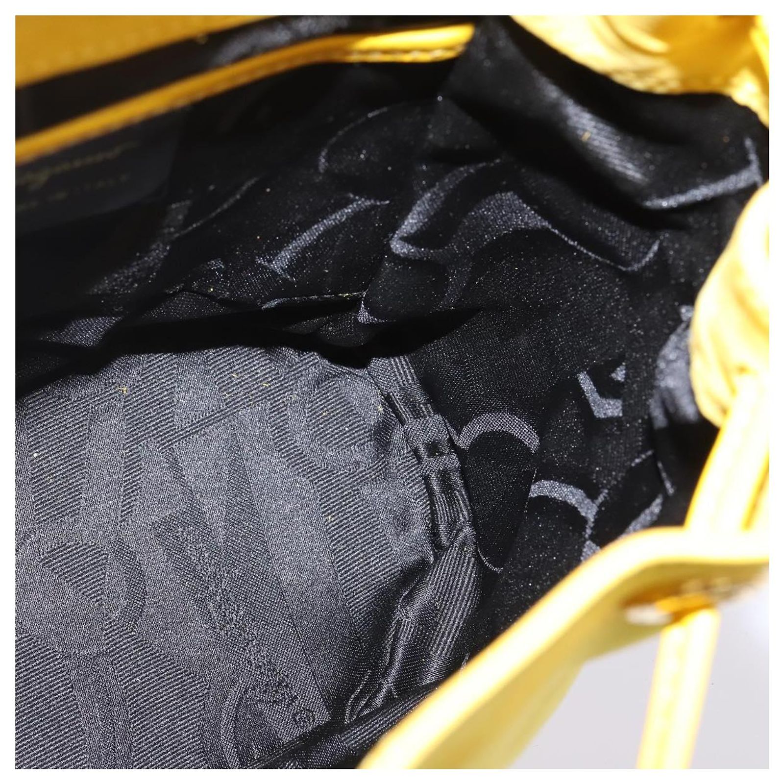 Salvatore Ferragamo Gancini Backpack Suede Yellow Gold Auth bs29119 ferragamo backpack products for sale | eBay main image 4