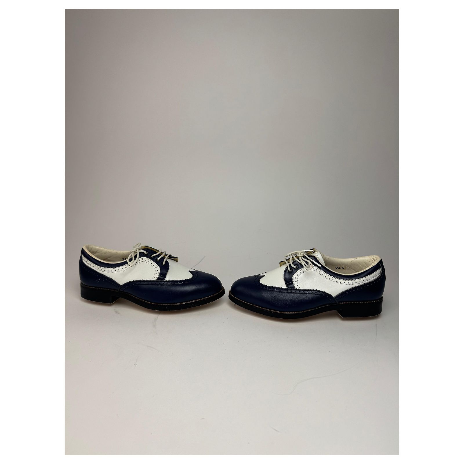 Vintage Balenciaga Leather Mocassins Sport Shoes 24,5cm Navy 
